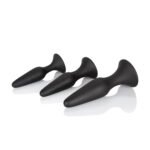Silicone Anal Trainer Kit – Black, Phthalate-Free, 3-Piece Set - Image 2