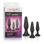 Silicone Anal Trainer Kit – Black, Phthalate-Free, 3-Piece Set - Image 6