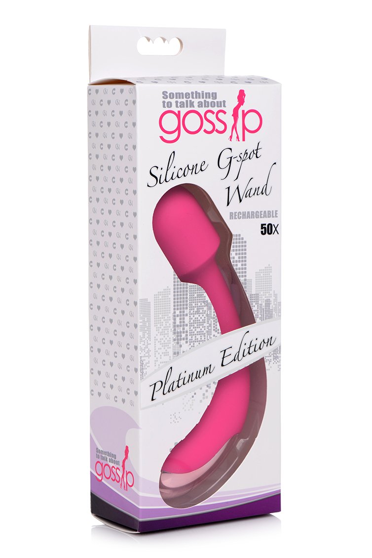 silicone-g-spot-wand-magenta Silicone G Spot Wand - Magenta - Image 1