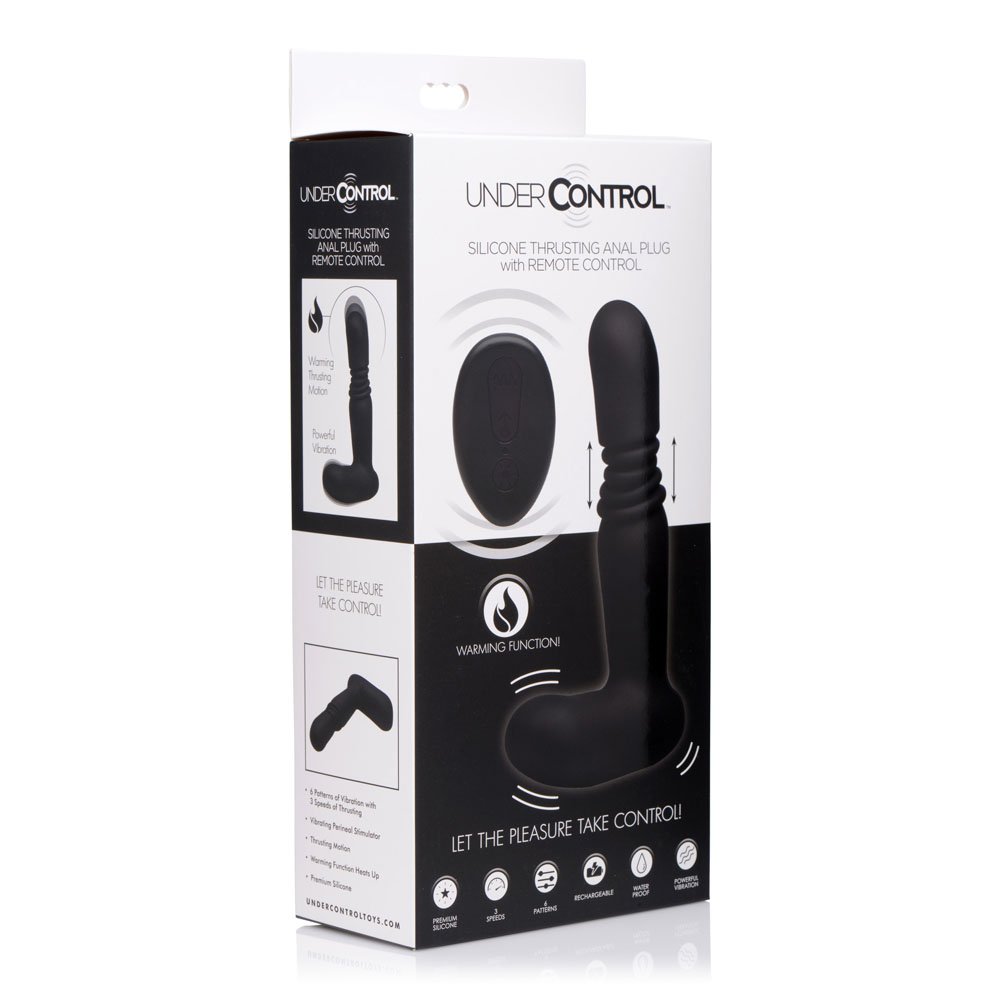 silicone-thrusting-anal-plug-with-remote-control Silicone Thrusting Anal Plug With Remote Control - Image 1