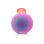 Simply Sweet Swirl Silicone Dildo – Rainbow, 6.5 in - Image 7