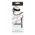 Sinful 1 Inch Adjustable Collar with Leash – Black - Image 2
