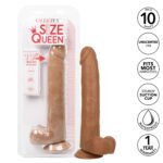 Size Queen 10 inch/25.5 Cm - Brown - Image 5