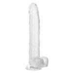 Size Queen 10 inch/25.5 Cm - Clear - Image 12