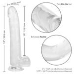 Size Queen 10 inch/25.5 Cm - Clear - Image 4