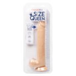 Size Queen 10 inch/25.5 Cm - Ivory - Image 11