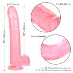 Size Queen 10 inch/25.5 Cm - Pink - Image 9