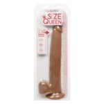 Size Queen 12 inch/30.5 Cm - Brown - Image 2
