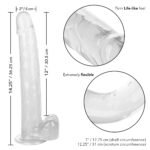 Size Queen 12 inch/30.5 Cm - Clear - Image 4
