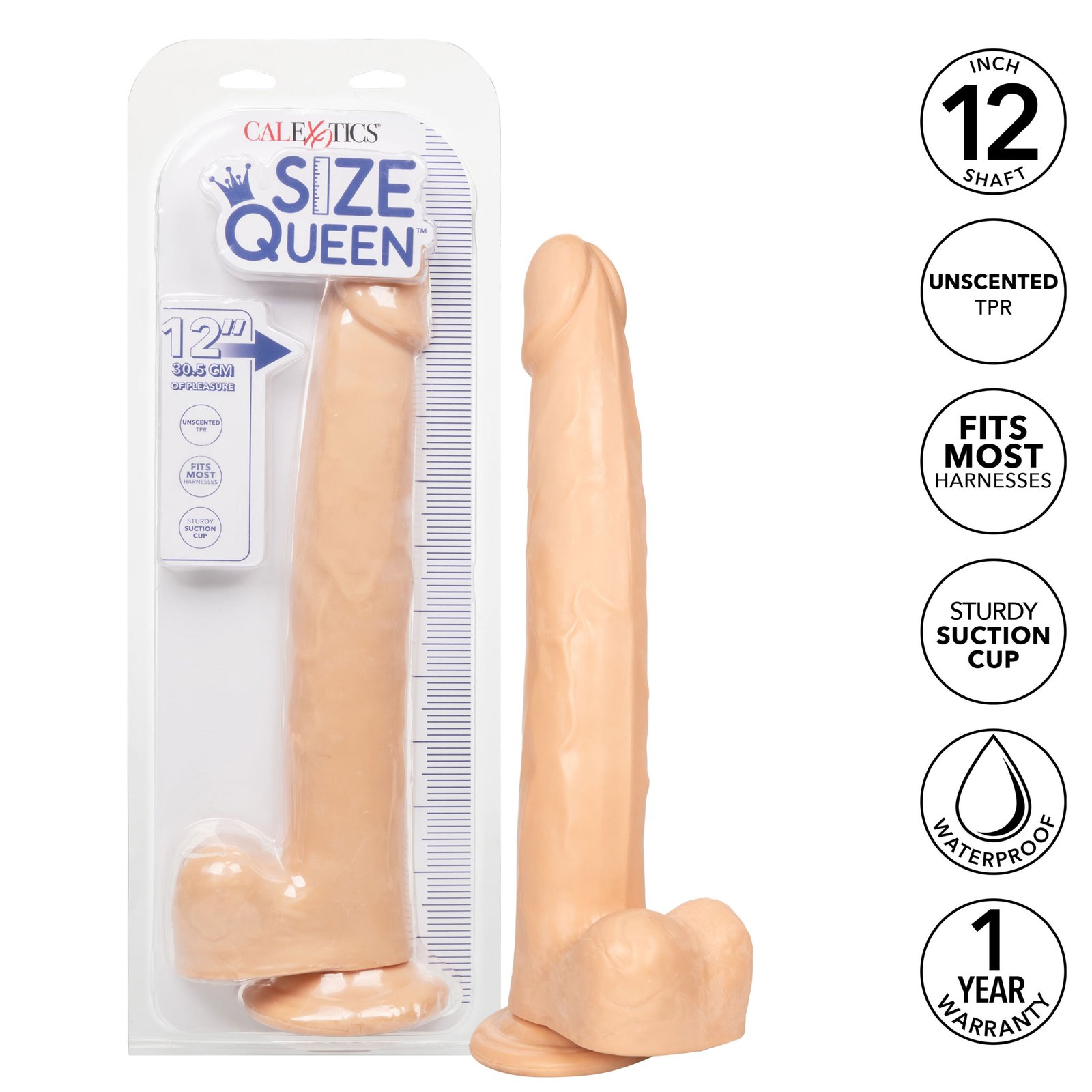 size-queen-12-inch305-cm-ivory Size Queen 12 inch/30.5 Cm - Ivory - Image 1