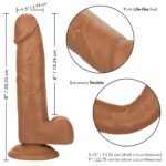 Size Queen 6 inch/15.25 Cm - Brown - Image 4