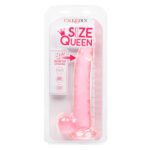 Size Queen 8 Inch Dildo with Suction Cup Base – Pink - Image 4