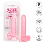 Size Queen 8 Inch Dildo with Suction Cup Base – Pink - Image 8