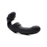 Slim Rider Ribbed Vibrating Silicone Strapless Strap-On - Image 4