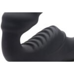 Slim Rider Ribbed Vibrating Silicone Strapless Strap-On - Image 6
