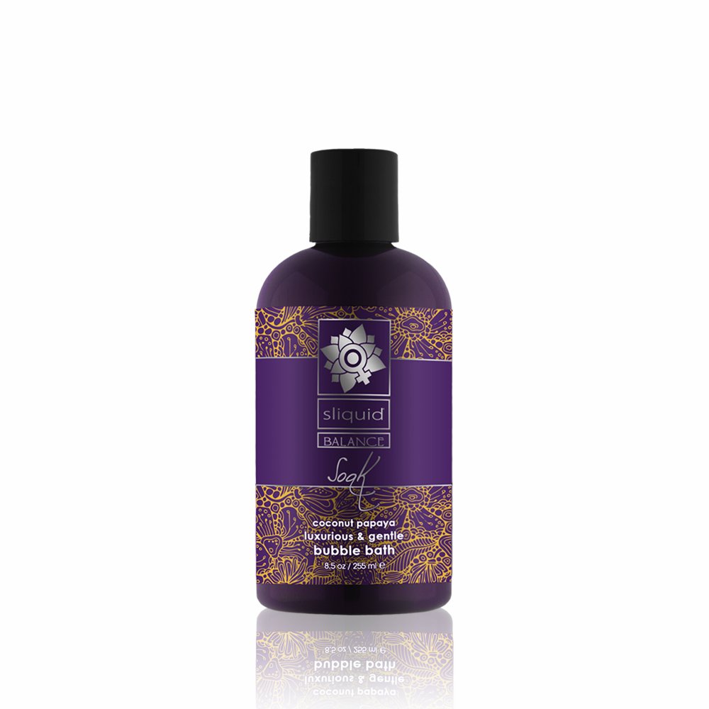 sliquid-soak-bubble-bath-coconut-papaya Sliquid Soak Bubble Bath - Coconut Papaya - Image 1