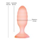 Softies Dual Layer Butt Plug 4 in. Orange - Image 5