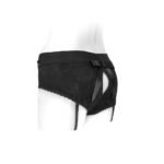SpareParts Bella Cleavage Booty Short Harness - Black, XS (view 4)