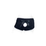 SpareParts Bella Cleavage Booty Short Harness - Black, XS (view 5)