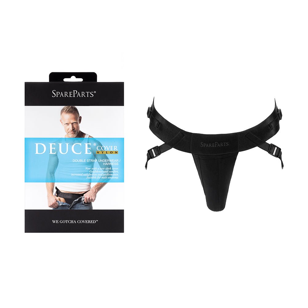 spareparts-deuce-cover-underwear-harness-black-double-strap-size-a-nylon SpareParts Deuce Cover Underwear Harness Black (Double Strap) Size A Nylon - Image 1