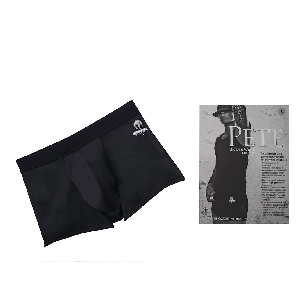 spareparts-pete-trunks-nylon-packing-underwear-black-size-s SpareParts Pete Trunks Nylon Packing Underwear Black Size S - Image 1