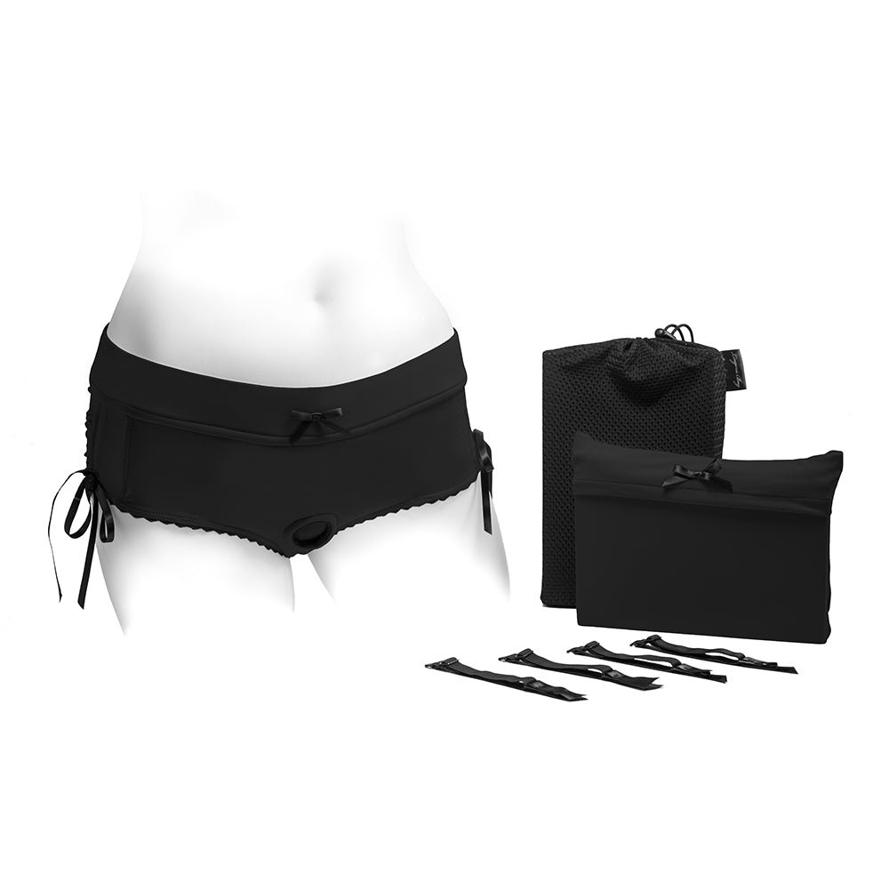 spareparts-sasha-cinch-booty-short-harness-black-size-3xl SpareParts Sasha Cinch Booty Short Harness Black Size 3XL - Image 1