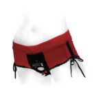 SpareParts Sasha Cinch Booty Short Harness Red/Black Size M - Image 8