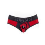 SpareParts Tomboi Cover Brief Style Underwear Harness – Red, XS - Image 3