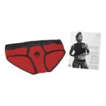 SpareParts Tomboi Nylon Spandex Harness Briefs Red/Black 4XL - Image 7