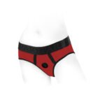 SpareParts Tomboi Nylon Briefs Harness Red/Black Size XXS - Image 2