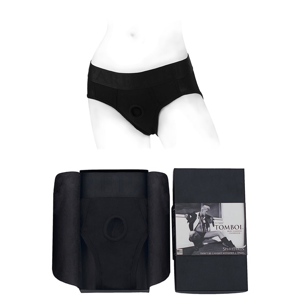 spareparts-tomboi-rayon-briefs-harness-black-size-3xl SpareParts Tomboi Rayon Briefs Harness Black Size 3XL - Image 1