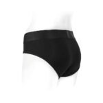 SpareParts Tomboi Rayon Briefs Harness Black Size M - Image 3