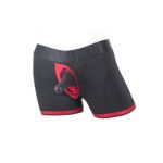 SpareParts Tomboii Nylon Boxer Briefs Harness Black/Red Size M - Image 8