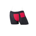 SpareParts Tomboii Nylon Boxer Briefs Harness Black/Red XL - Image 5