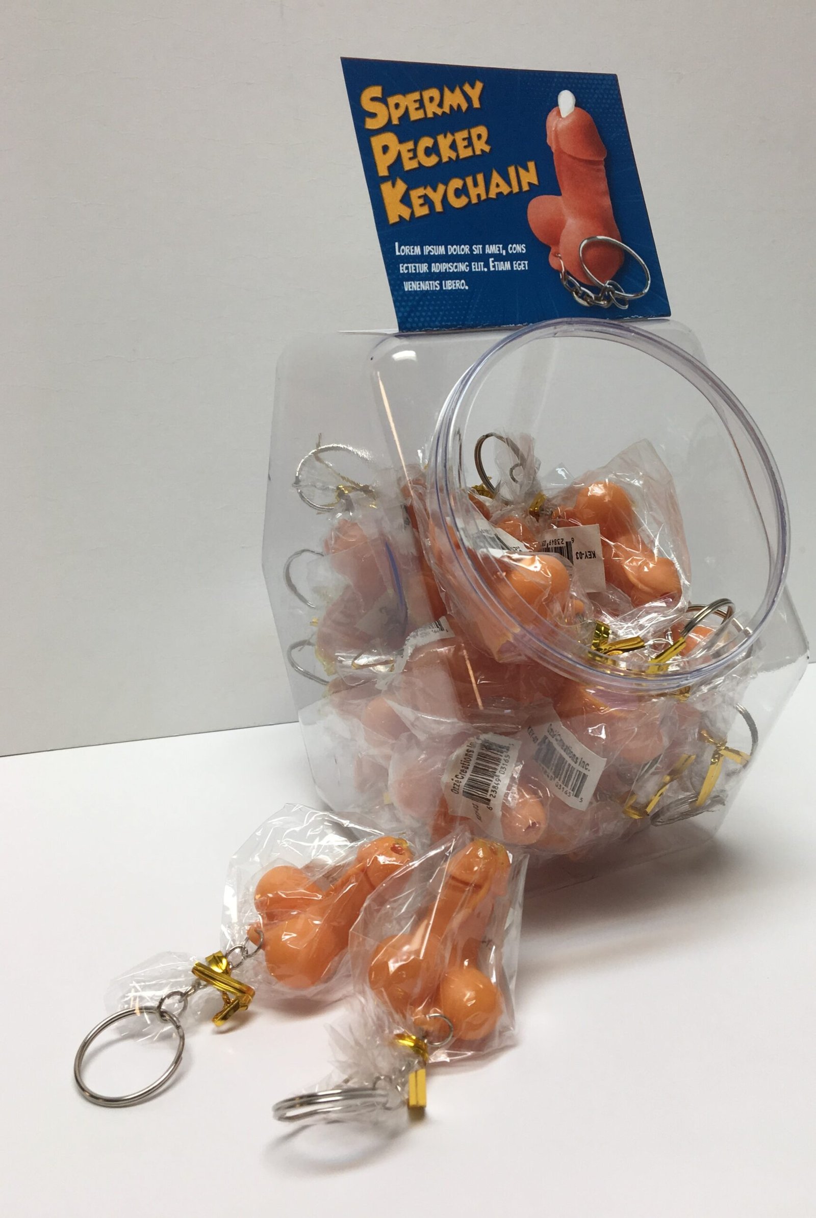spermy-pecker-keychain-24-count-bowl Spermy Pecker Keychain - 24 Count Bowl - Image 1