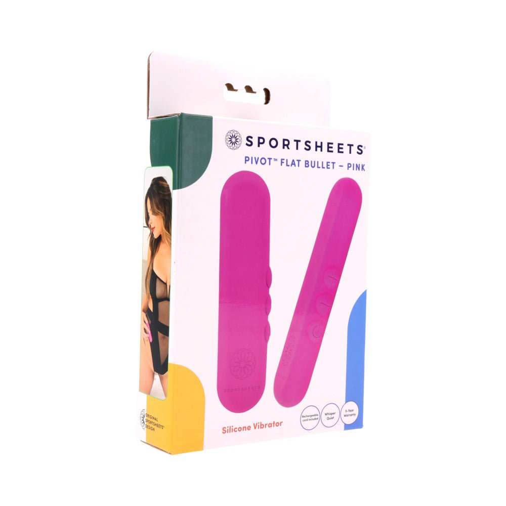 sportsheets-pivot-flat-bullet-pink Sportsheets Pivot Flat Bullet Pink - Image 1