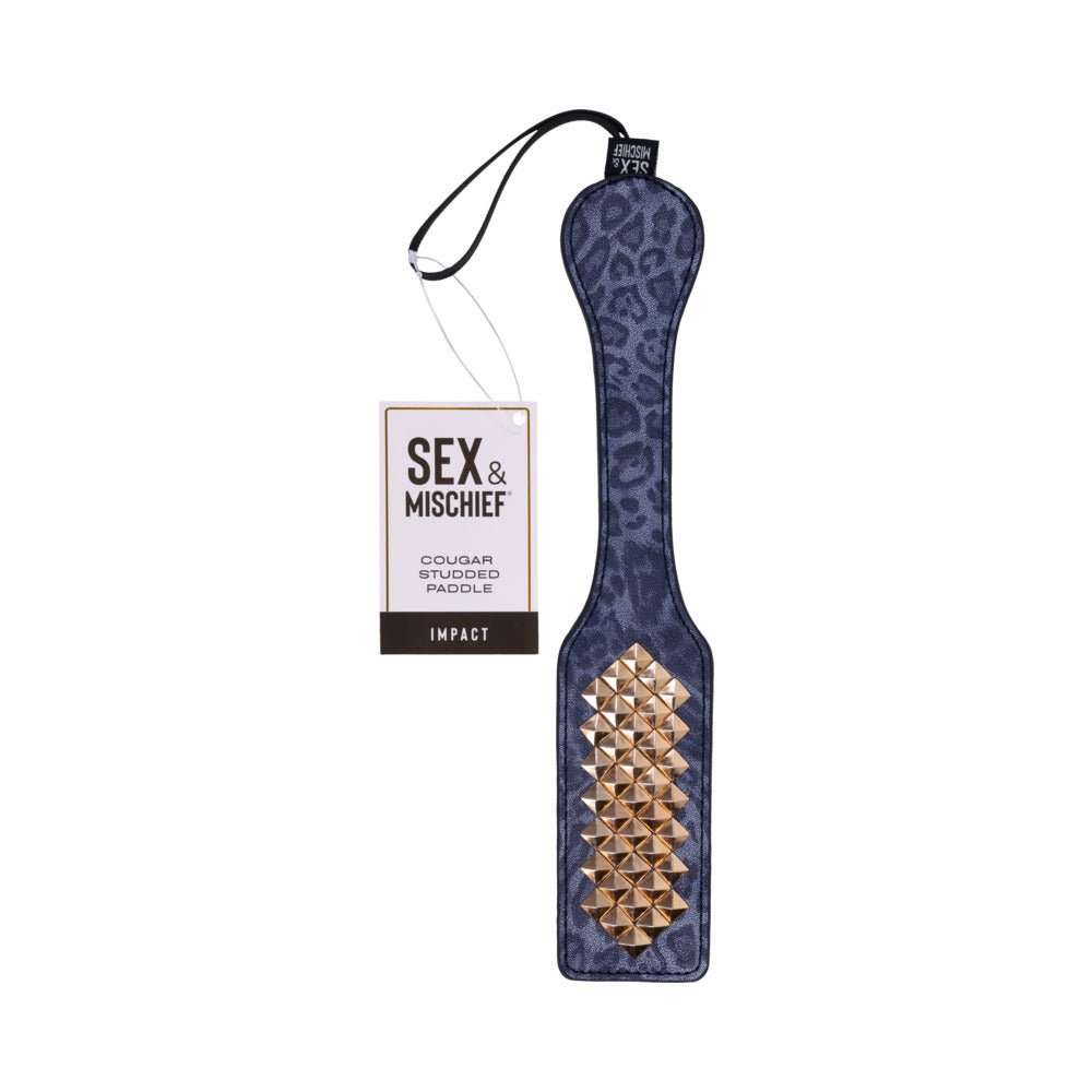 sportsheets-sex-mischief-cougar-studded-paddle Sportsheets Sex & Mischief Cougar Studded Paddle - Image 1