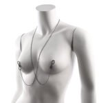 Sportsheets Sex & Mischief Ex's & Oh's Body Jewelry with Nipple Ties – Black - Image 7