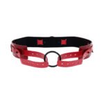 Sportsheets Sex & Mischief Ex's & Oh's Bound and Belted Waist Belt Restraint – Red - Image 2