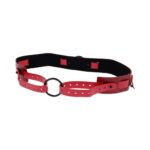 Sportsheets Sex & Mischief Ex's & Oh's Bound and Belted Waist Belt Restraint – Red - Image 3