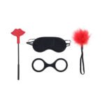 Sportsheets Sex & Mischief Ex's & Oh's Kiss Kit - Four-Piece Restraint and Sensation Play Set - Multi-Color (view 2)