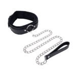 Sportsheets Sex & Mischief Shadow Collar and Leash – Black - Image 2