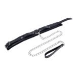 Sportsheets Sex & Mischief Shadow Collar and Leash – Black - Image 5