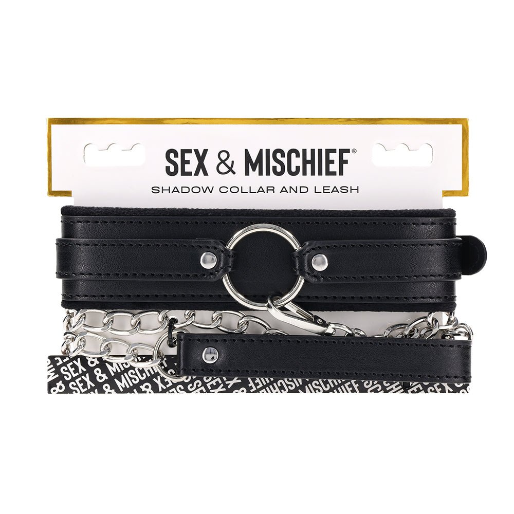sportsheets-sex-mischief-shadow-collar-and-leash Sportsheets Sex & Mischief Shadow Collar and Leash - Image 1