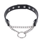 Sportsheets Sex & Mischief Shadow Day Collar – Black and Silver - Image 2