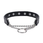 Sportsheets Sex & Mischief Shadow Day Collar – Black and Silver - Image 3