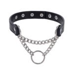 Sportsheets Sex & Mischief Shadow Day Collar – Black and Silver - Image 6