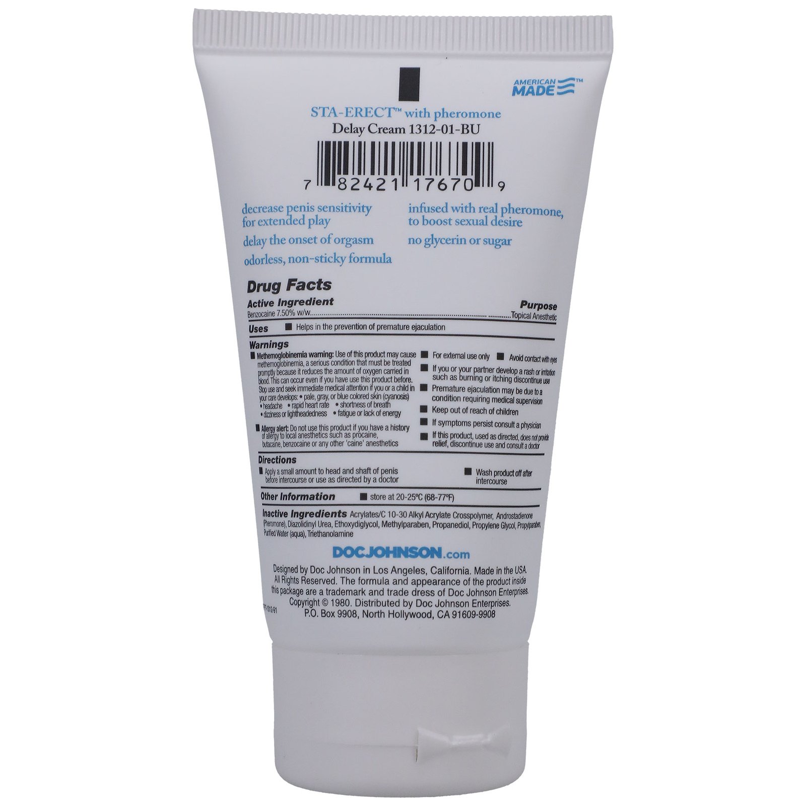 sta-erect-delay-cream-for-men-2-oz-bulk Sta-Erect Delay Cream for Men - 2 Oz. - Bulk - Image 1