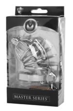 Stainless Steel Chastity Cage With Silicone  Urethral Plug - Image 2