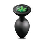 Stoner Vibes Chronic Collection Large Anal Plug – Black Silicone - Image 2
